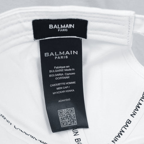 Balmain White Basic B Cap